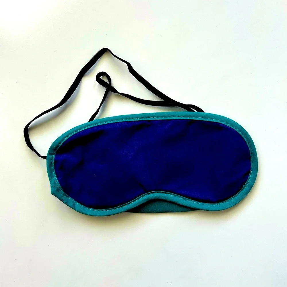 NWT Navy Blue and Teal Sleep Eye Mask Cover